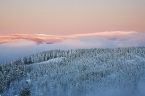 Pohled na zimn Krkonoe (Jizersk hory)